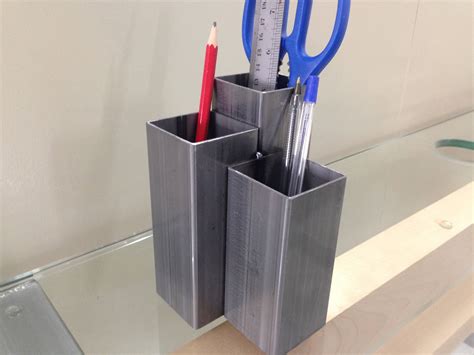 metal pencil holder box|pencil box for adults.